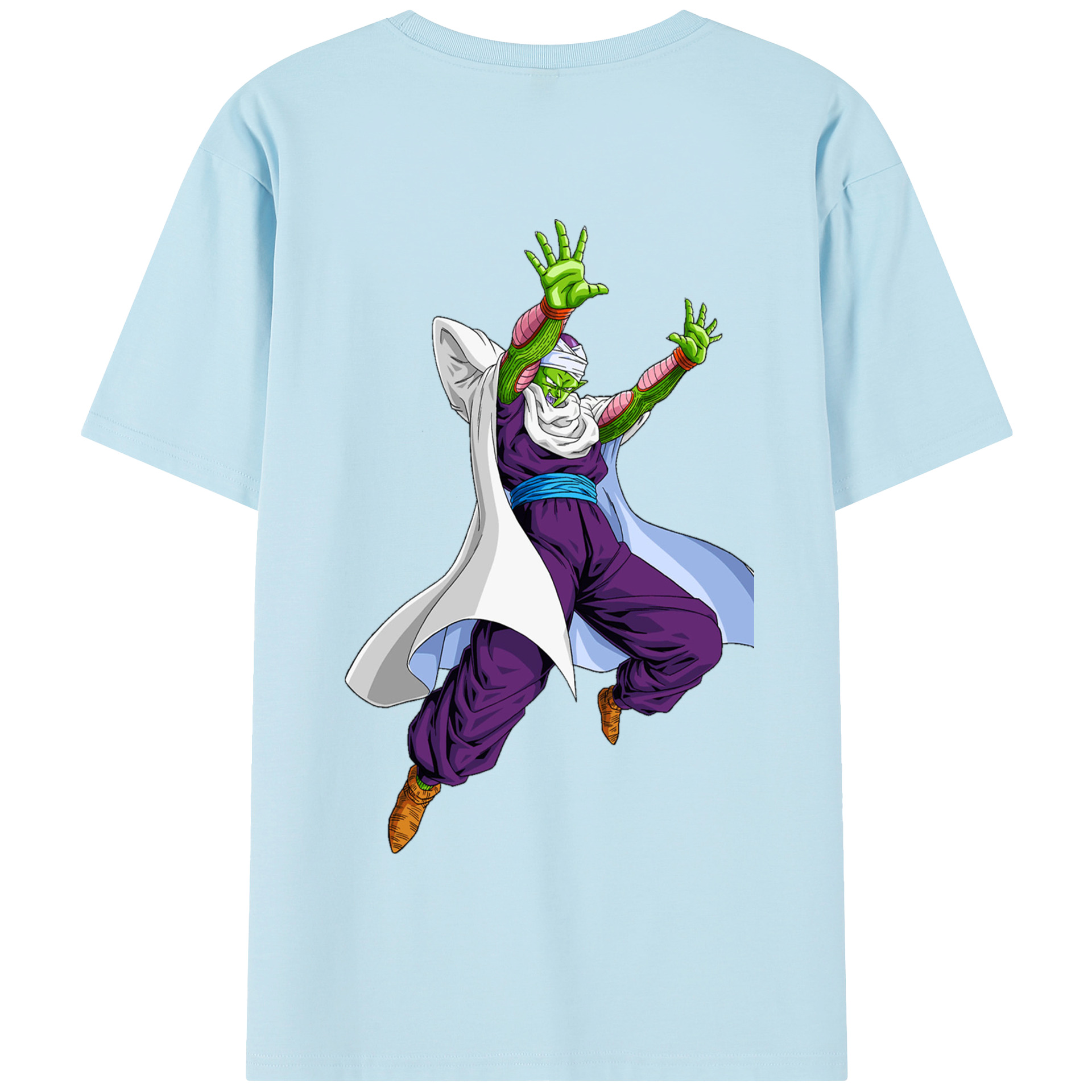 （画像用） ドラゴンボール ピッコロ DRAGON BALL Piccolo 綿100％半袖Tシャツ（背面プリント）